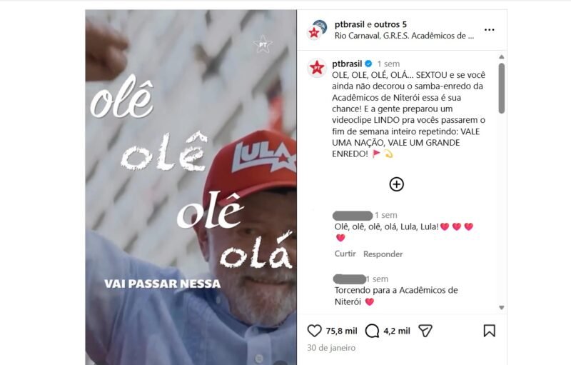 Cármen libera samba para Lula, mas censurou Brasil Paralelo